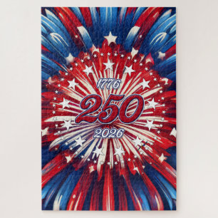Puzzle Cumpleaños 250 de América 1776-2026 Fuegos Artific