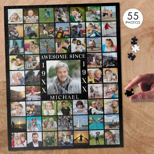 Puzzle Cumpleaños 55 Collage de Fotos INCREÍBLE DESDE