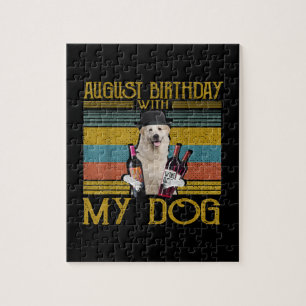 Puzzle Cumpleaños De Agosto Con Mi Gran Perro De Los Piri
