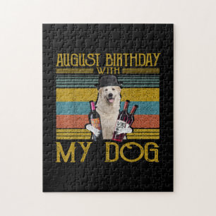 Puzzle Cumpleaños De Agosto Con Mi Gran Perro De Los Piri