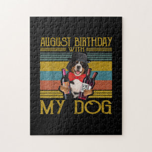 Puzzle Cumpleaños De Agosto Con Mi Perro De La Montaña Be