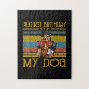 Puzzle Cumpleaños De Agosto Con Mi Perro Irlandés Setter
