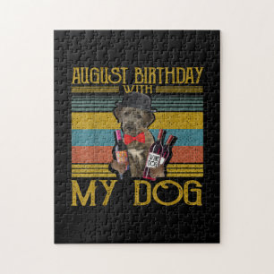 Puzzle Cumpleaños De Agosto Con Mi Perro Lobo Irlandés 20
