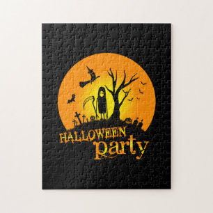 Puzzle Cumpleaños de la Fiesta de Halloween