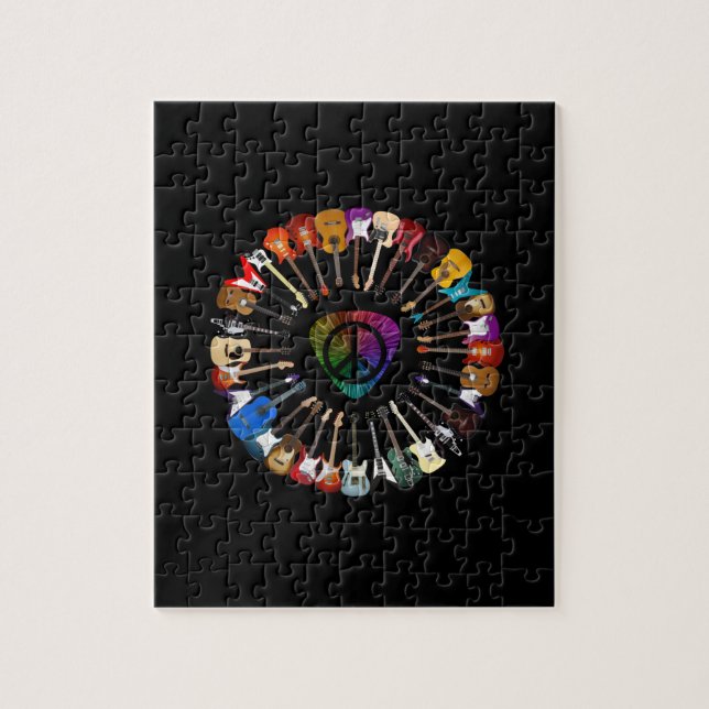 Puzzle Cumpleaños de la variedad guitarrista (Vertical)