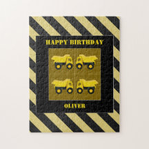 Cumpleaños de los camiones de construcción
