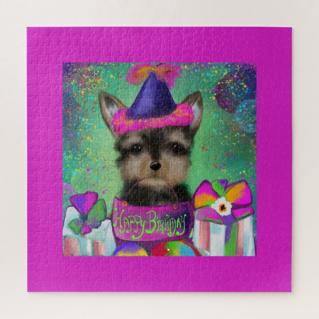 PUZZLE CUMPLEAÑOS DE YORKIE POO   (Vertical)