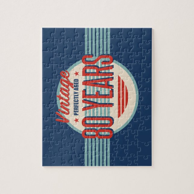 Puzzle Cumpleaños del Retro 80 (Vertical)