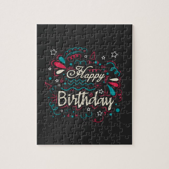 Puzzle cumpleaños feliz decorativo (Vertical)