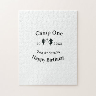 Puzzle Cumpleaños feliz nombre fecha campingaventura