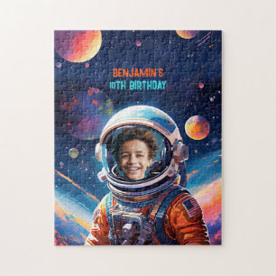 Puzzle Cumpleaños Foto Astronauta Espacio Profundo Planet