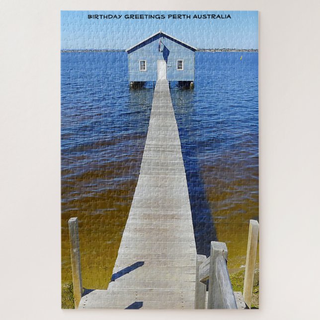Puzzle Cumpleaños Greetings Perth Australia (Vertical)