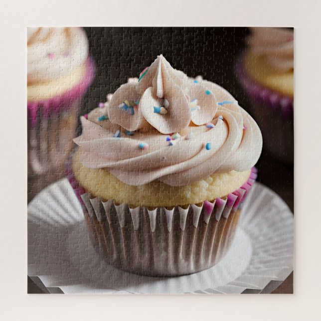 Puzzle Cupcake de cumpleaños (Vertical)