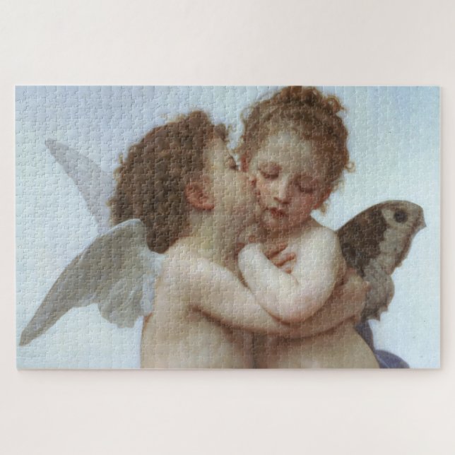 Puzzle Cupid and Psyche as children - William Bouguereau (Horizontal)