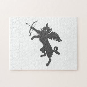 Puzzle cupido de gato - Elegir color de fondo