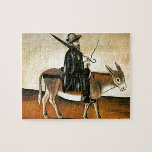 Puzzle Curador en un burro de Niko Pirosmani