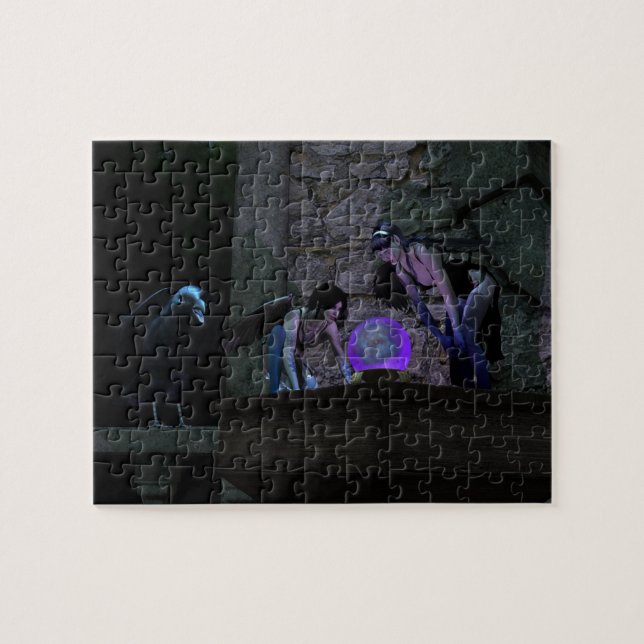 Puzzle Curious Crow Faeries (Horizontal)