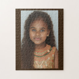 Puzzle Curva marrón de piel de niñita suave