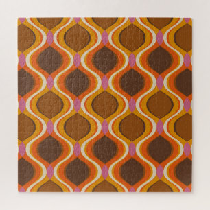 Puzzle Curvas retro: Textura de fondo de escritorio de 60