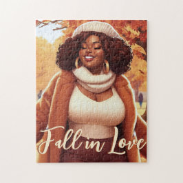Puzzle Curvy Black Woman Fall Bliss