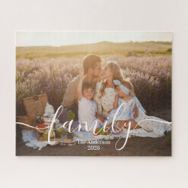 Puzzle Custom Family Photo – Personalized Last Name 