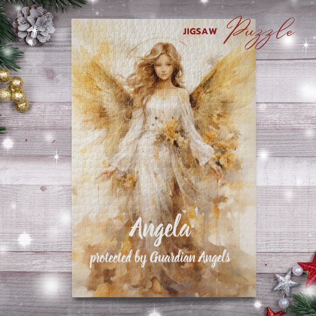 Puzzle Custom Guardian Angel (Custom Guardian Angel Jigsaw Puzzle)