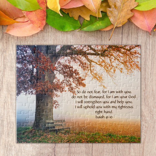 Puzzle Custom Inspirational bible verse from Isaiah 41:10 (Subido por el creador)