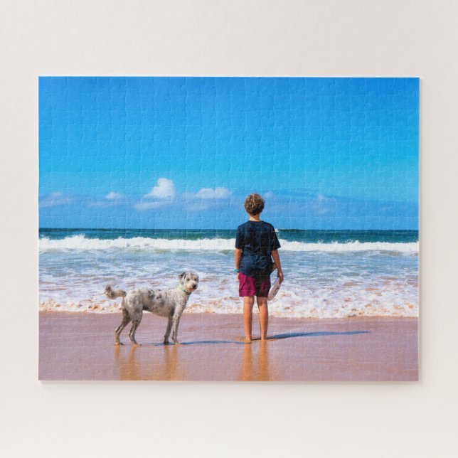 Puzzle Custom Photo Make Your Own Design - I Love My Pet  (Horizontal)