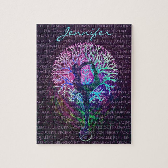 Puzzle Custom Positive Words Affirmation Add Name (Vertical)