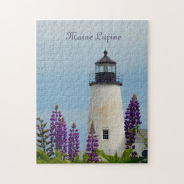Puzzle Custom Text and Photo Pemaquid Lighthouse