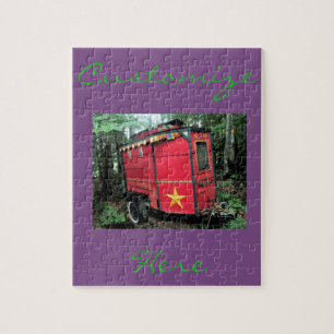 Puzzle Customized Red Gypsy tiny caravan