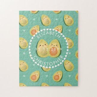 Puzzle Cute aguacate Gracioso Te amo Aniversario Boda