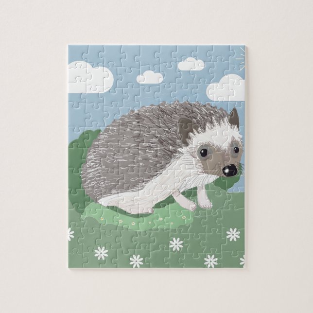 Puzzle Cute Baby Hedgehog Jigsaw (Vertical)