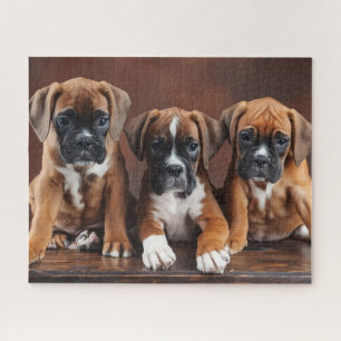 Puzzle Cute Boxer Puppies
