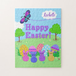 Puzzle Cute Bunnies y huevos de Pascua | Gráficos Felt Lo