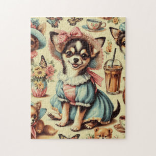 Puzzle Cute Chihuahua Puppy Pintura