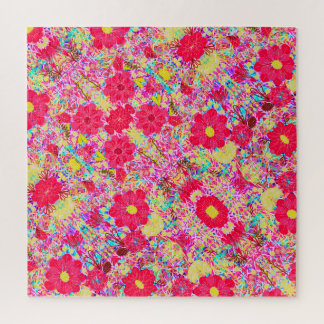 Puzzle Cute colorful bright flowers