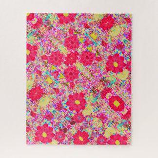 Puzzle Cute colorful bright flowers