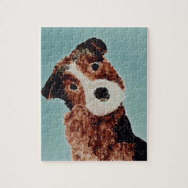 Puzzle Cute Dog Art Terrier (Vertical)