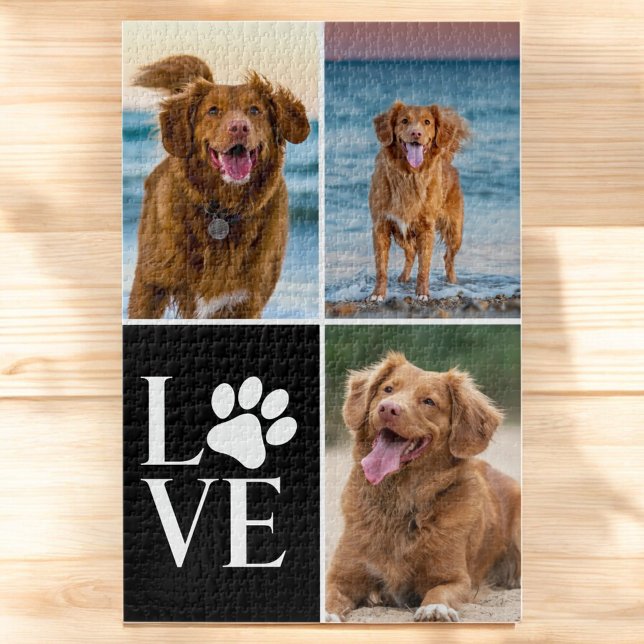 Puzzle Cute Dog Lover Photo Collage Custom Love Pet (Subido por el creador)