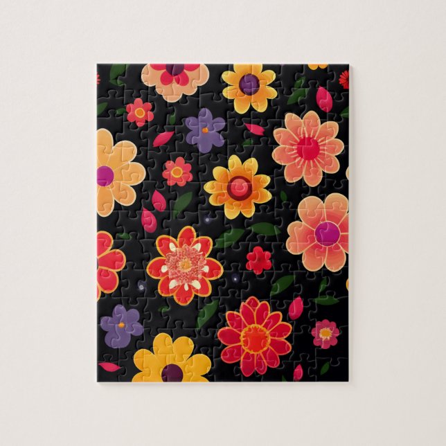 Puzzle Cute Floral Coloroso (Vertical)