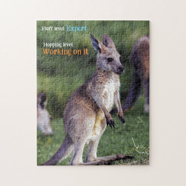 Puzzle Cute fluffy joey Kangaroo (Vertical)