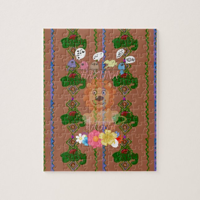 Puzzle Cute funny Baby Lion King Hakuna Matata latest edg (Vertical)