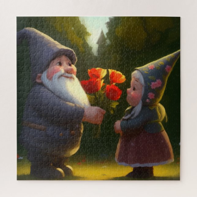 Puzzle Cute Gnome (Vertical)
