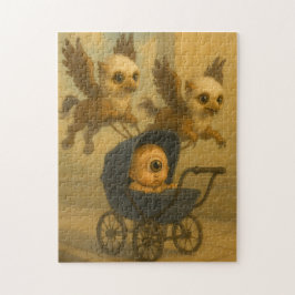 Puzzle Cute Griffins y Cyclops Bebé Mitología Fantasía Ar