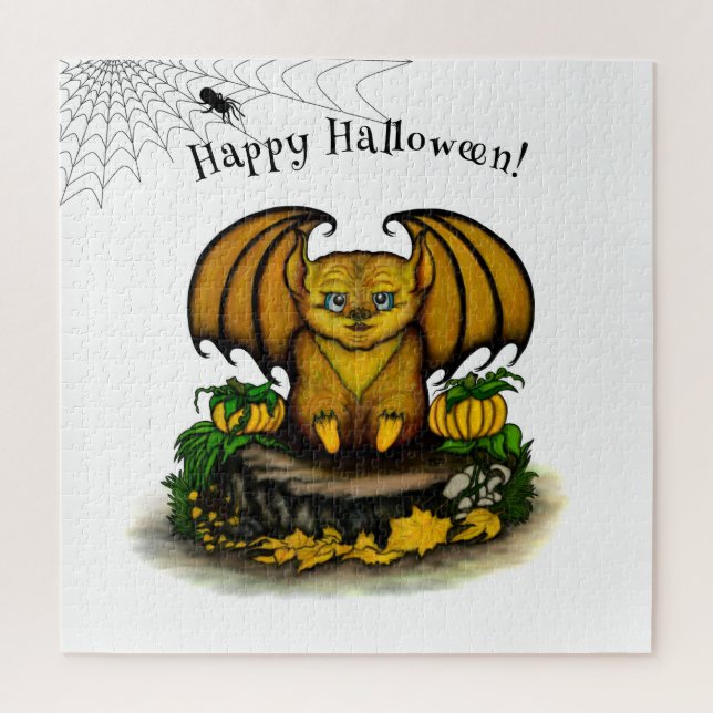 Puzzle Cute Halloween Bat (Vertical)