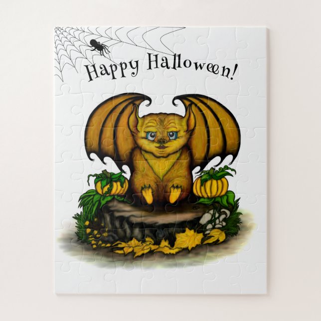 Puzzle Cute Halloween Bat (Vertical)
