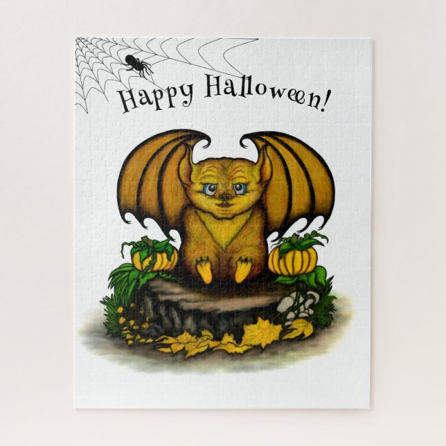 Puzzle Cute Halloween Bat (Vertical)