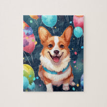 Cute Happy Birday Corgi Dog