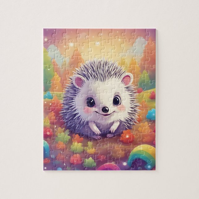 Puzzle Cute Hedgehog (Vertical)